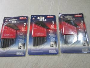 lot 286 image: (BSB) 3 Sets of Hex Wrenches...