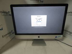 lot 1 image: Apple 27in All in One iMac13,2&nbspINTEL(R) CORE(TM) I5-3470S CPU  2.90GHZ 8GB RAM 1TB HD&nbspMac OS X 10.11.6 (El Capitan)