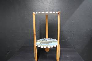 lot 4 image: WOODEN END TABLE