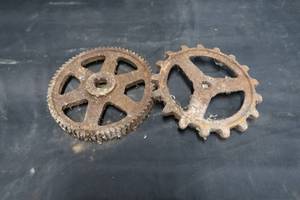 lot 39 image: 2 OLD GEARS FOR SOMETHING