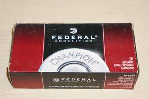 50 Federal Champion 9mm Luger 115 Gr FMJ RN Ammo