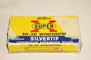 20 Western Super-X .30-30 Win 170 Gr Silvertip Ammo