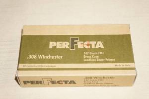 20 Perfecta .308 Win 147 Gr FMJ Ammo