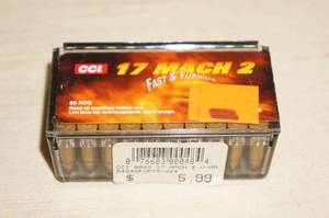 50 CCI .17 Mach 2 Ammo