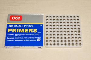 100 CCI 500 Small Pistol Primers
