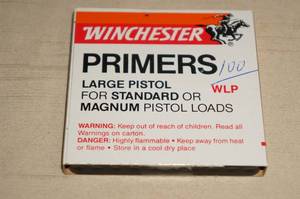 100 Winchester Large Pistol Standard or Magnum Primers