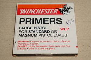 100 Winchester Large Pistol Standard or Magnum Primers