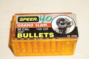 40 Speer Grand Slam .30 Cal .308 165 Gr Bullets