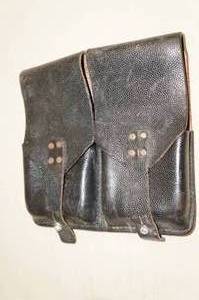 Vintage Leather Dual Magazine Pouch