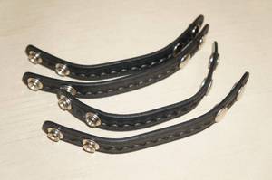 Set of 4 Safariland Black Leather Belt Keepers