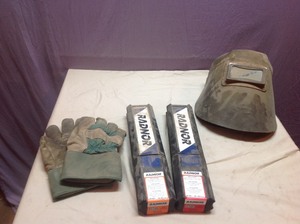 Welding Rods, Gloves & Helmet