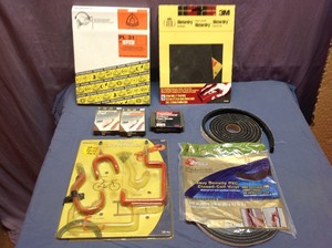 Sandpaper, Garage Hooks & Weather Strip