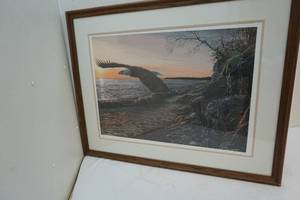 lot 93 image: Framed signed art