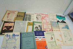 lot 168 image: Vintage sheet music