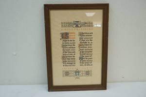 lot 182 image: A house blessing print