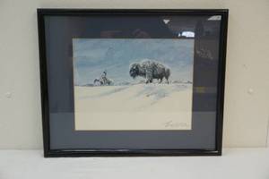 lot 186 image: Buffalo image print