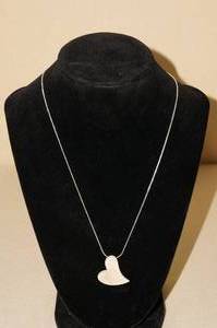 lot 15 image: Sterling Silver Heart Pendant with Chain