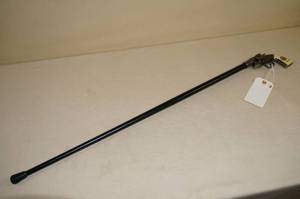 lot 33 image: Jesse James Revolver Cane Sword