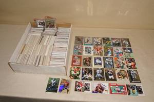 lot 79 image: Box of Football Cards - Large Assortment