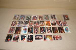 lot 53 image: Michael Jordan Basketball and Baseball Cards