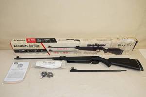lot 110 image: Beeman Black Cub Air Pellet Rifle with Scope
