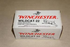 lot 103 image: 500 Winchester Wildcat 22 .22 LR Ammo