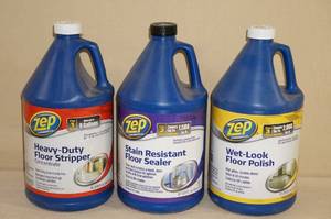 lot 143 image: 3 Zep Floor Chemical Jugs