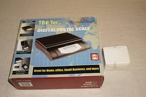 lot 148 image: WeighMax Digital Postal Scale - 75 Lb Max