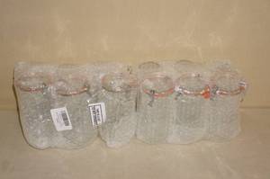 lot 156 image: 12 Weck Glass Jars