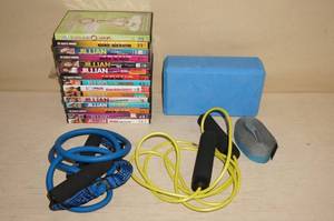 lot 180 image: Workout DVDs with Accessories