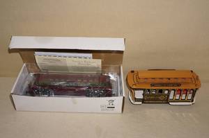 lot 165 image: San Francisco Cable Car and Thomas Kincade Train Car