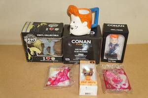 lot 175 image: Novelty Items - Conan Mug and Figure, My Little Pony
