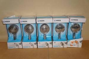 lot 214 image: 5 Moen Attract Magnetix Shower Wands