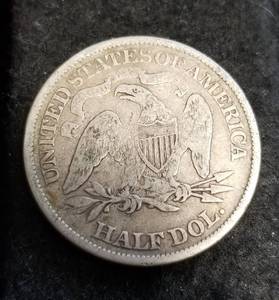 1876 US SEATED LIBERTY HALF DOLLAR