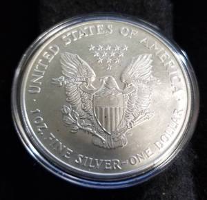 1994 AMERICAN SILVER EAGLE 1 TROY OZ. .999 FINE SILVER IN AIRTITE