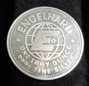 1 TROY OZ. .999 FINE SILVER 1984 ENGELHARD AMERICAN PROSPECTOR