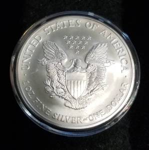 2003 AMERICAN SILVER EAGLE 1 TROY OZ. .999 FINE SILVER IN AIRTITE