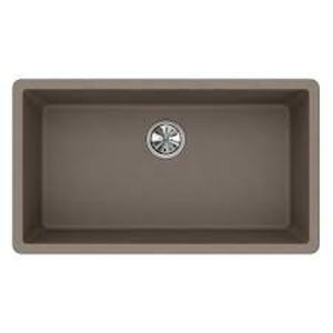 Quartz Classic Undermount Composite 33 in. Single Bowl Kitchen Sink in Greige by Elkay- open box not used - SEE PICTURES