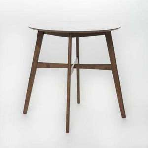 Natural Walnut Brown Round Wooden Counter Height Table by Noble House- open box not used- SEE PICTURES