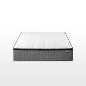 Cool Touch Comfort Gel 12 Inch Medium Euro Top Queen Hybrid Mattress by Zinus- open box not used - SEE PICTURES