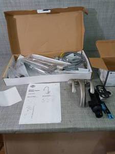 Single-Handle Pull-Down Sprayer Kitchen Faucet with Solid Lever Handle - Brushed Nickel by EZ-FLO- slightly used - SEE PICTURES