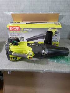 160 MPH 520 CFM 25cc Gas Jet Fan Blower by RYOBI- slighlty used - SEE PICTURES
