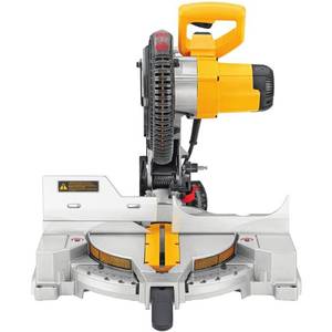 lot 36 image: Dewalt 12 in. 15 Amp Compound Double Bevel Miter Saw, DWS716 - Works - Missing Minor Parts.