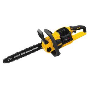 lot 37 image: Dewalt 16 in. 60-Volt MAX Lithium Ion Cordless FLEXVOLT Brushless Chainsaw (Tool Only), DCCS670B