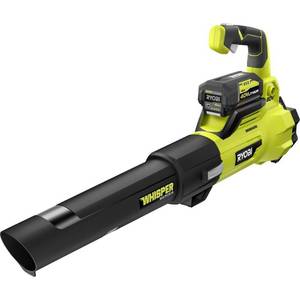 lot 50 image: Ryobi 125 MPH 550 CFM 40-Volt Lithium-Ion Brushless Cordless Jet Fan Leaf Blower, RY40470VNM - Missing Battery and Charger.