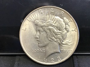 1923 D Peace Dollar