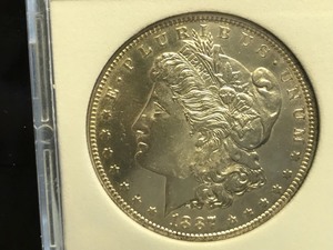 1887 S Morgan Dollar MS67 DMPL