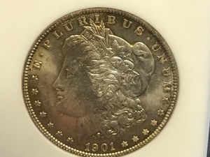 1901 Morgan O Dollar MS63