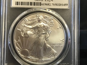 2017 W 1 oz Liberty Silver Coin MS70