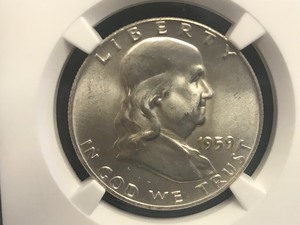 1959 Franklin Half Dollar MS65